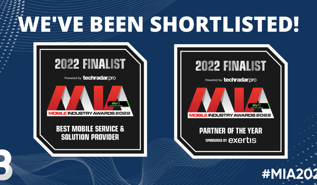 Shortlisted for Mobile Industry Awards 2022